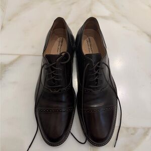 Johnston & Murphy Dark Brown Leather Oxfords